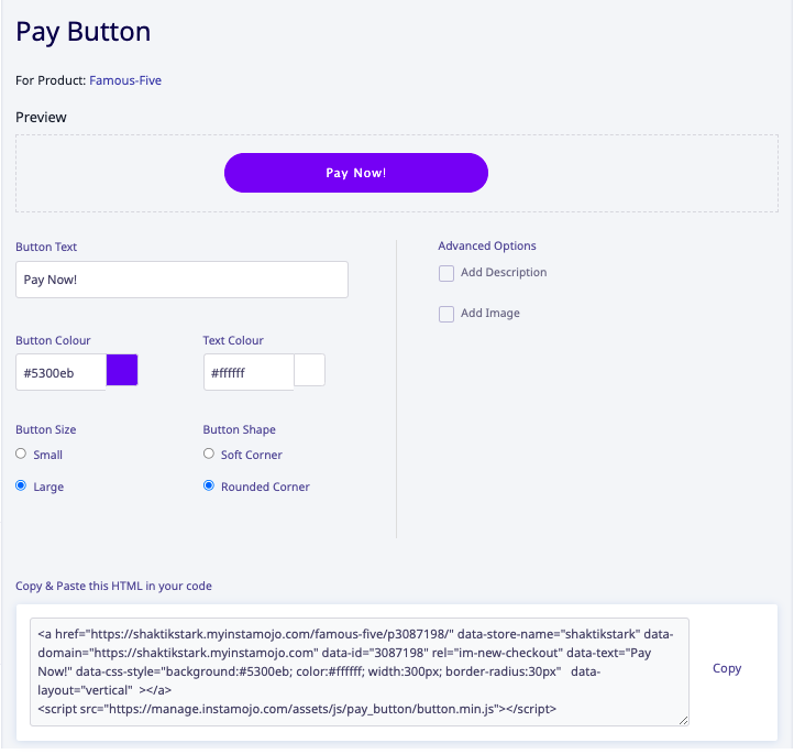 Add Payment Buttons –  Support